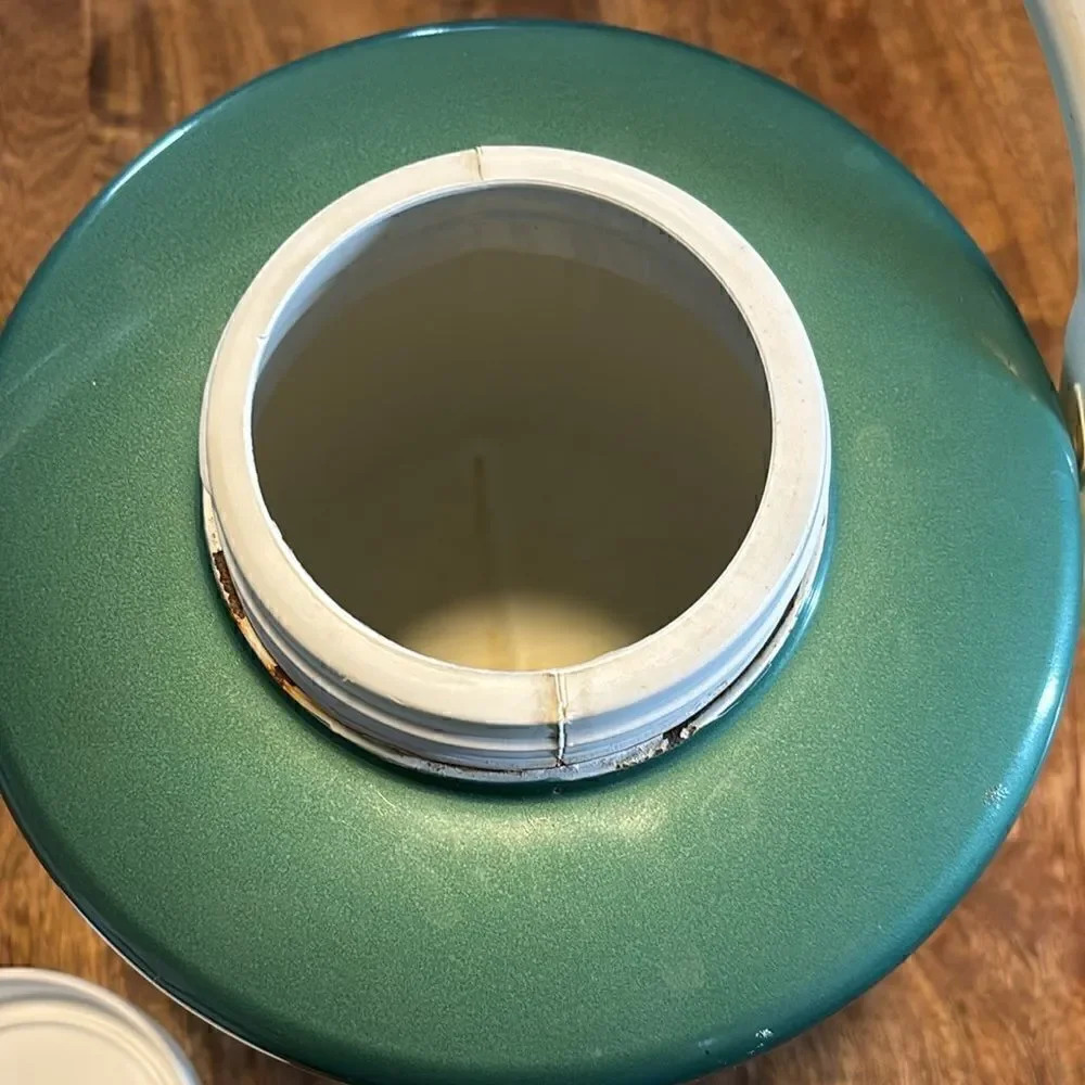 Vintage 1970’s Coleman Green 1 Gallon Water Cooler with Handle And Spigot